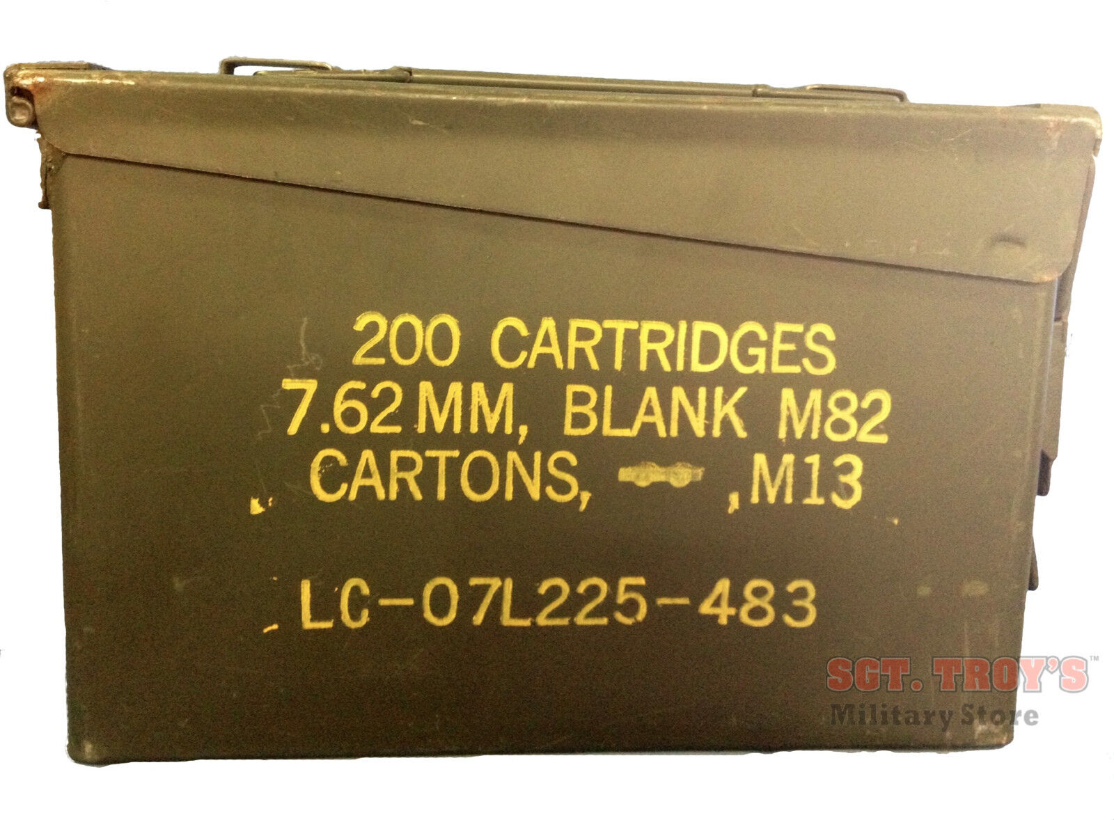 Military 30 CAL M19A1 Metal AMMO CAN 7.62mm BOX .30 CALIBER Very Good Condition