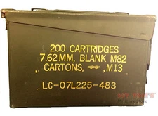 Military 30 CAL Grade 1 M19A1 Metal AMMO CAN 7.62mm BOX .30 CALIBER