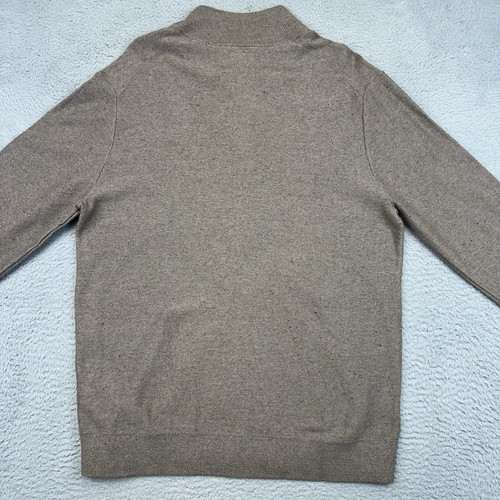Suéter Hawker Rye Henley Para Hombres Grande Marrón Jet Reciclado Neps Oficina de Negocios NUEVO - Imagen 6 de 15
