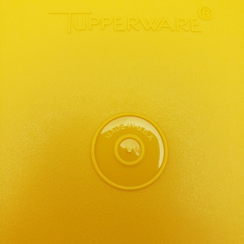 Lot of 2 Vintage Tupperware Divided Dinner/Lunch Trays Yellow - Picture 4 of 7