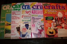 VINTAGE LOT 5 CRAFT BOOKS 3- CRAFTS 2 CRAFTN THINGS 1980S-1990S