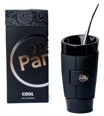 Mate Pampa Black Cool Tereré Con Bombilla