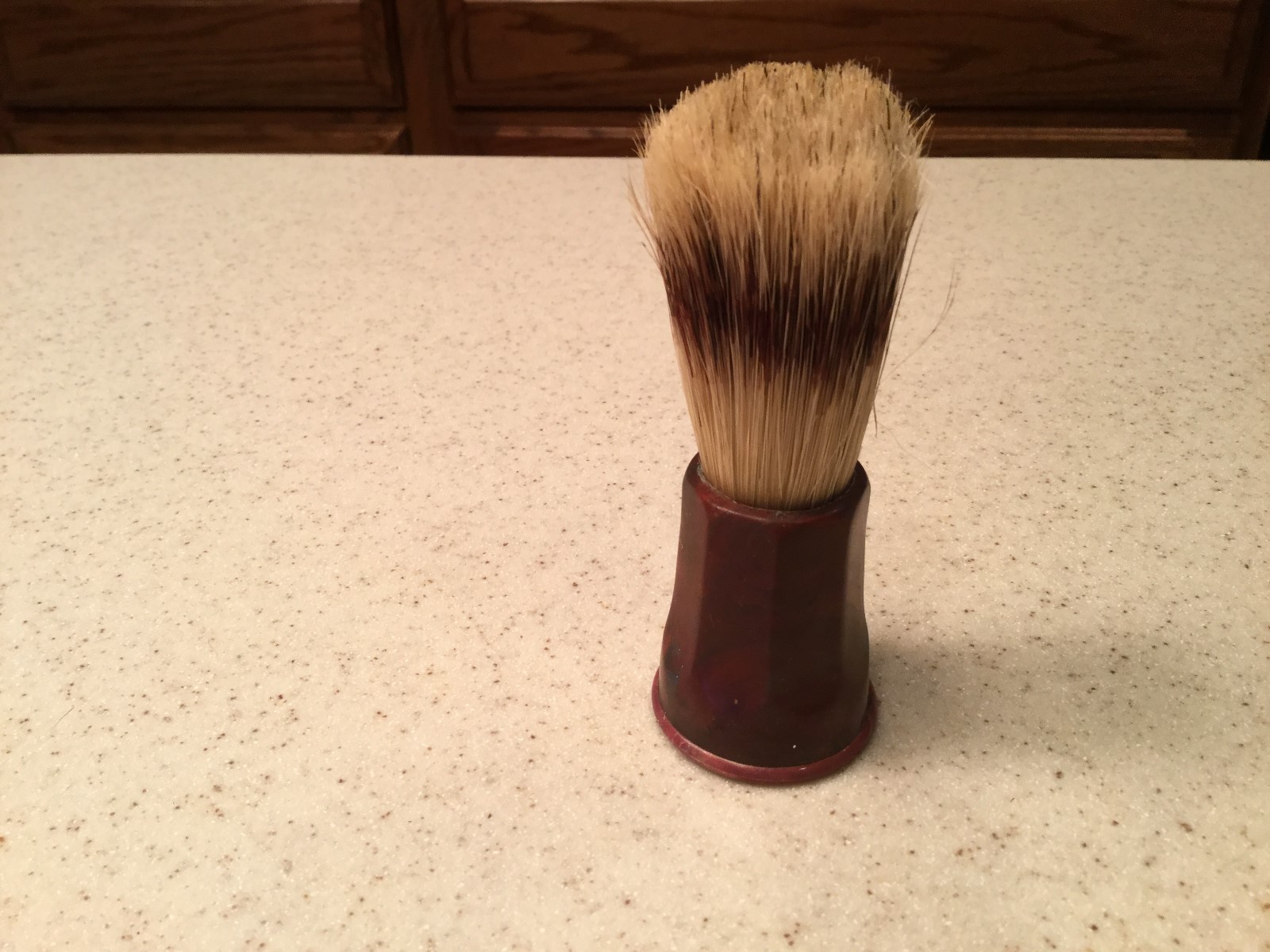 Vintage Men's Shaving Barber Brush Animal Hair Bristles Erskine Used eBay