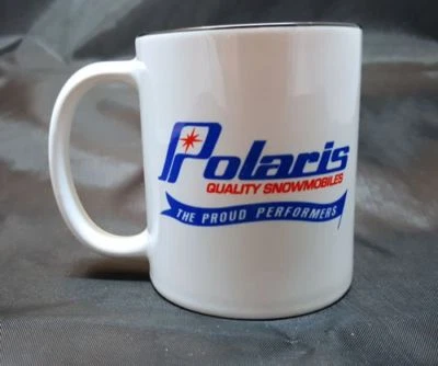 Reproduction Vintage Polaris Quality Snowmobile Logo Coffee Mug (062)