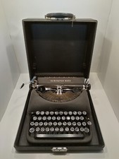 Remington Rand De Luxe Model 5 Manual Typewriter w/ Carrying Case Vintage thumbnail