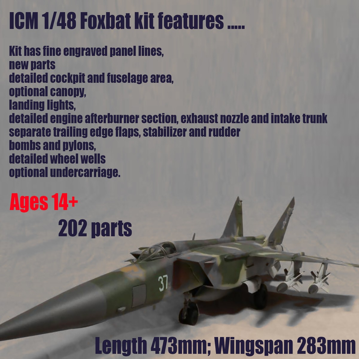 航空機・ヘリコプター ICM 1/48 MiG-25BM MiG-25BM ICM in 1/48 Scale made by Гойна Максим using: RS48