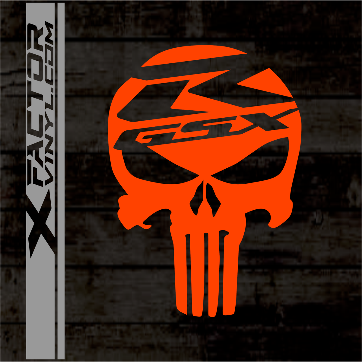 Kiwistar - Adesivi per auto - Punisher USA - Tank Skull Sticker per
