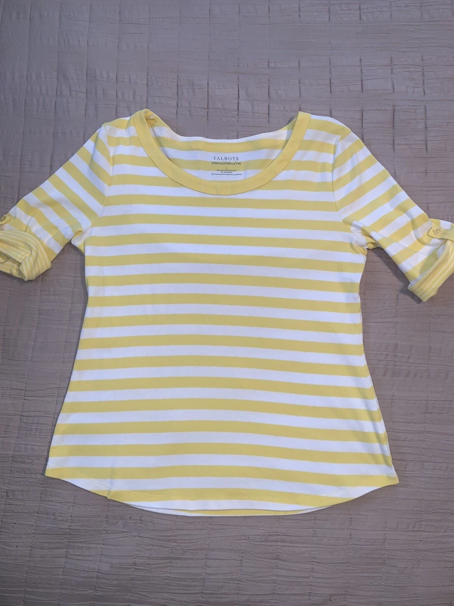 Talbots Stretch Weekend Tee Size L