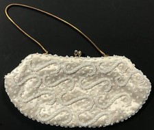 Vintage Ladies Dressy Beaded Clutch Purse By Goldco Made In Hong Kong