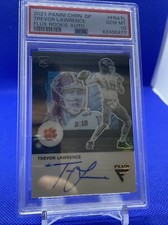 2021 Panini Chronicles DP Trevor Lawrence Flux RC Auto /15 PSA 10 Gem Mint Pop 1