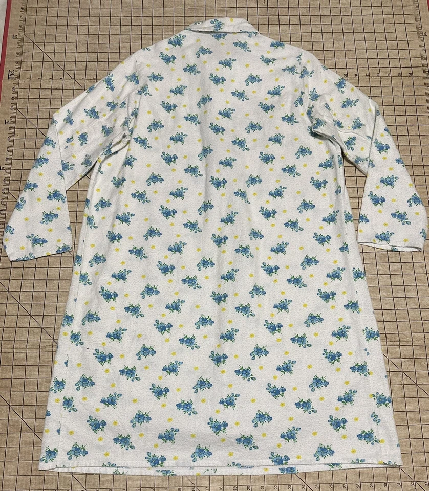 Camisón vintage años 70 Sears bata para mujer mediana (14/16) AOP 100 % algodón Foto 4 de 4