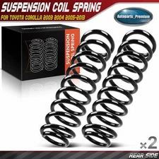 2x Rear Driver & Passenger Coil Springs for Toyota Corolla 2003-2013 1.8L 2.4L