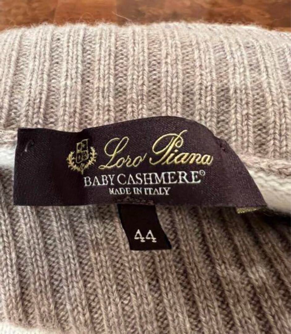 Women's Loro Piana Baby Cashmere 100% Knit Sweater Size 44 Made in