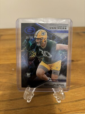 2023 PANINI BLACK ROOKIE RC LUKAS VAN NESS /35 PACKERS 172
