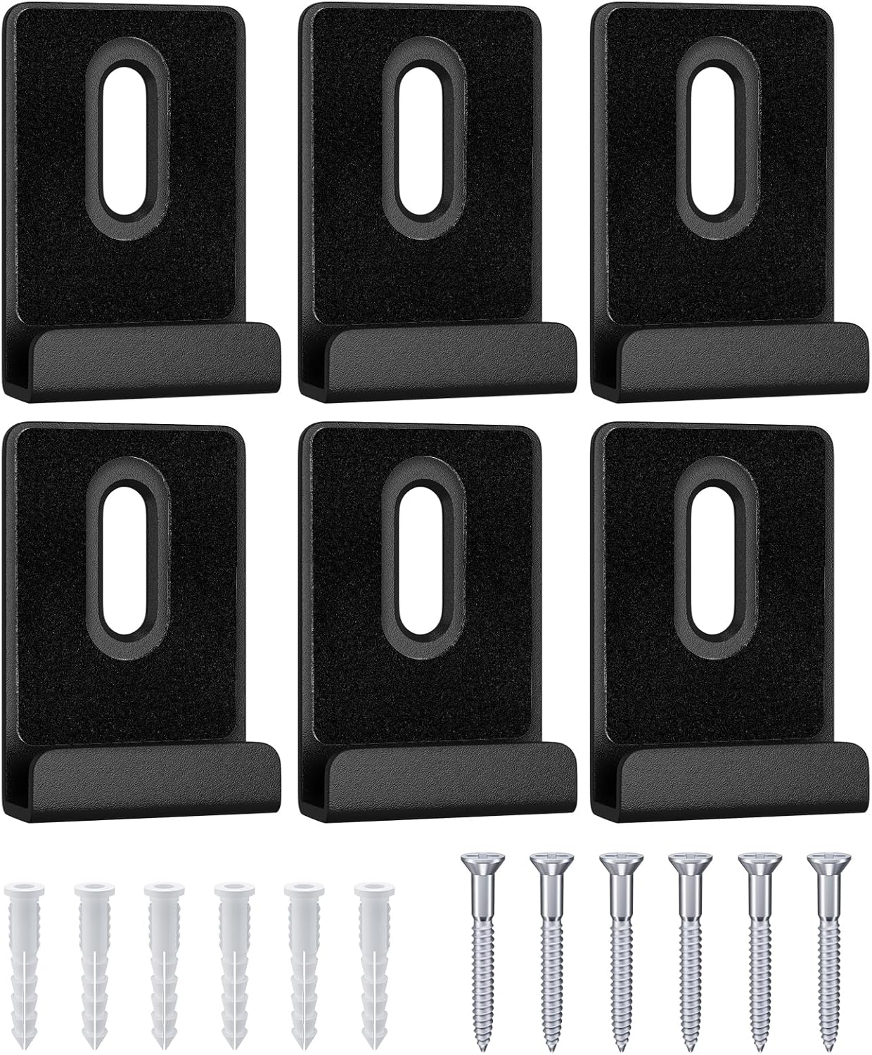 6Pcs Metal Mirror Clips Wide Channel Mirror Hanger Clip Kit Large Heavy Retainer