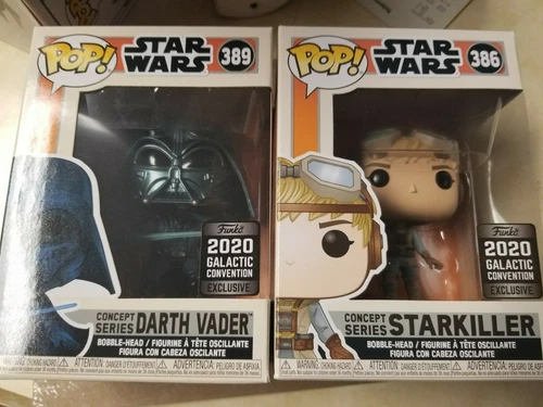 Funko Pop Star Wars Lot - Darth Vader 389 & Starkiller 386 Exclusives
