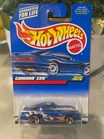 1999 Hot Wheels Sammler No. 1078 Camaro Z28 Blau Mit Chrom 3-Speichenfelgen