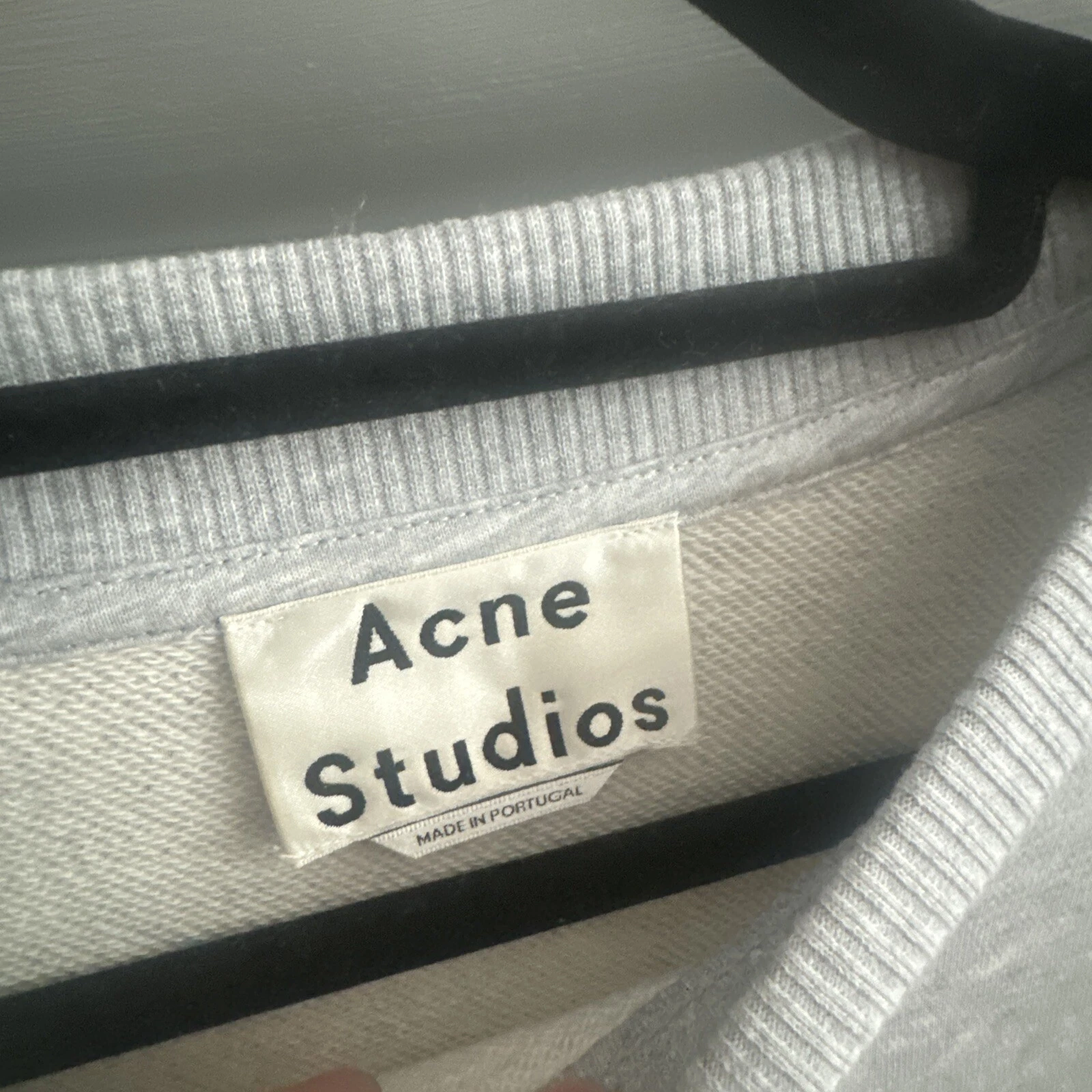 Acne Studios Leyla abito tunica pile oversize donna XS grigio