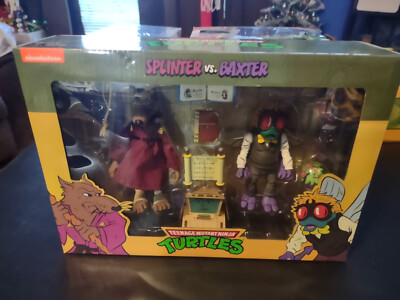 NEW IN BOX TEENAGE MUTANT NINJA TURTLES (SPLINTER/BAXTER)