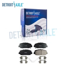 Front Ceramic Brake Pads w/ Hardware for 2017 2018 Acura RDX RLX ILX Honda Civic