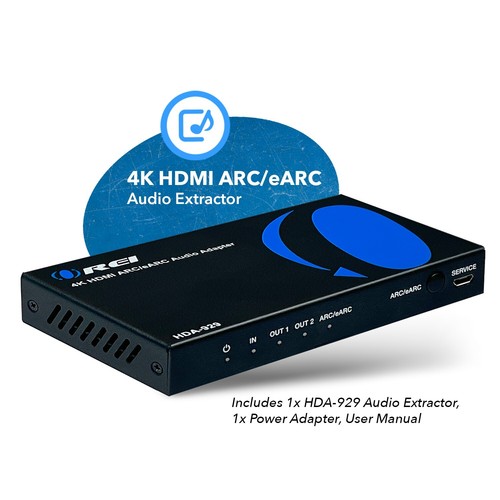 OREI 4K HDMI Audio Extractor ARC/EARC - Auto EDID Management (HDA-929) - Picture 3 of 11