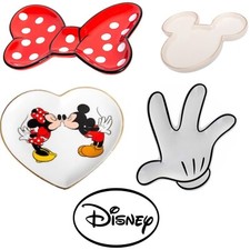 DISNEY Mickey Minnie Mouse Ceramic Desktop Jewelry Trinket Tray Holder Organizer