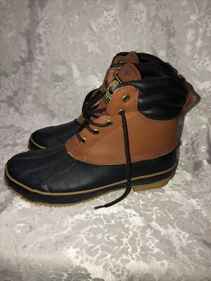 Crater Ridge Pike II Men's 8 Waterproof Brown Leather Black