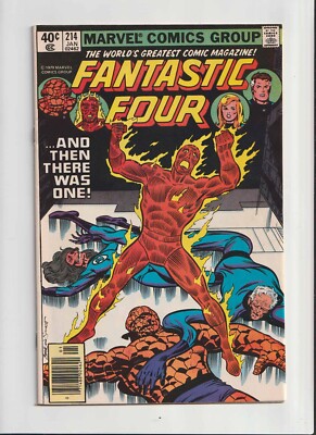 FANTASTIC FOUR #214 (1980) John Byrne Cover ''...And Then There Was -- One!''