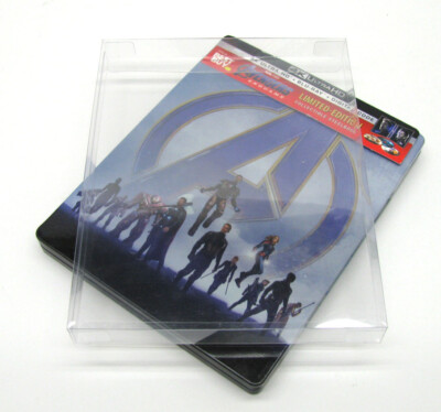 #ad 10x 4K UHD Steelbook With J Card Size 4k4 Clear Plastic Box Protectors Sleeve $14.98