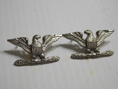 COLONEL / CAPTAIN'S EAGLE RANK DEVICES - FULL SIZE - PAIR - SHOLD-R-FORM