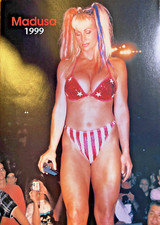 Magazine Illustration Pro Wrestler Madusa in Bikini
