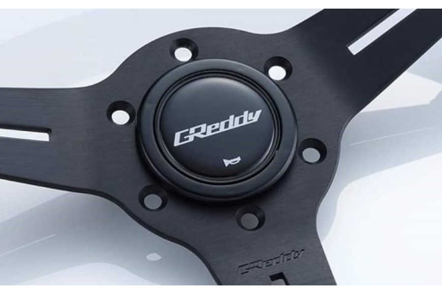 TRUST] GReddy Sport Steering Wheel Colored stitching, Leather rims