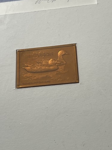 1980s US Department Duck Stamp Print 50th Anniversary Signed Numbered Wall Art - Picture 11 of 15