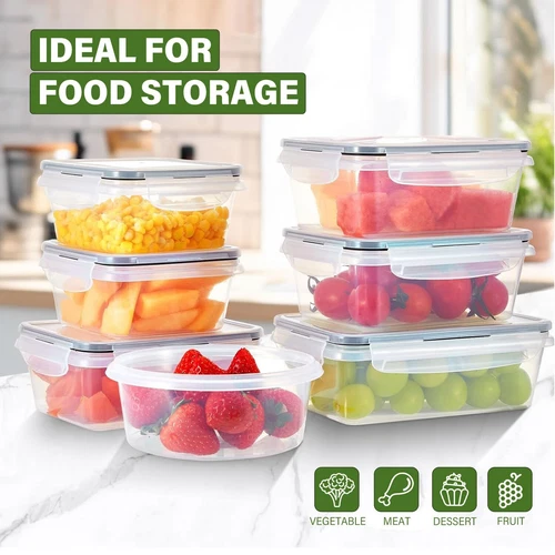 24Pcs Food Storage Container Set Leak Proof Sealed Plastic Lunch Boxes BPA-Free - Picture 13 of 18