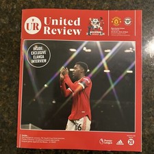 Man Utd Manchester United v Brentford Programme Review 2021/22 PL