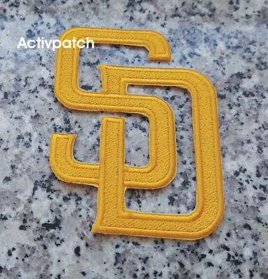 San Diego Padres SD MLB Baseball logo patch Yellow/Gold Sew On Patch Aufnäher