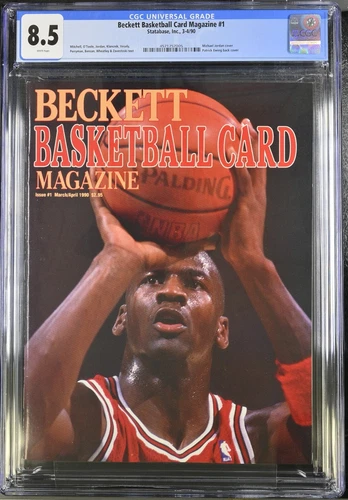 Beckett Basketball Magazine Issue #1 CGC Graded 8.5 Michael Jordan