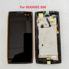 5.7" For Doogee S50 LCD Display Touch Screen Digitizer Assembly with Frame