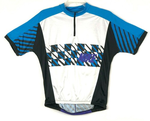 Vtg 90s Nike Cycling Bike Jersey Mens M 