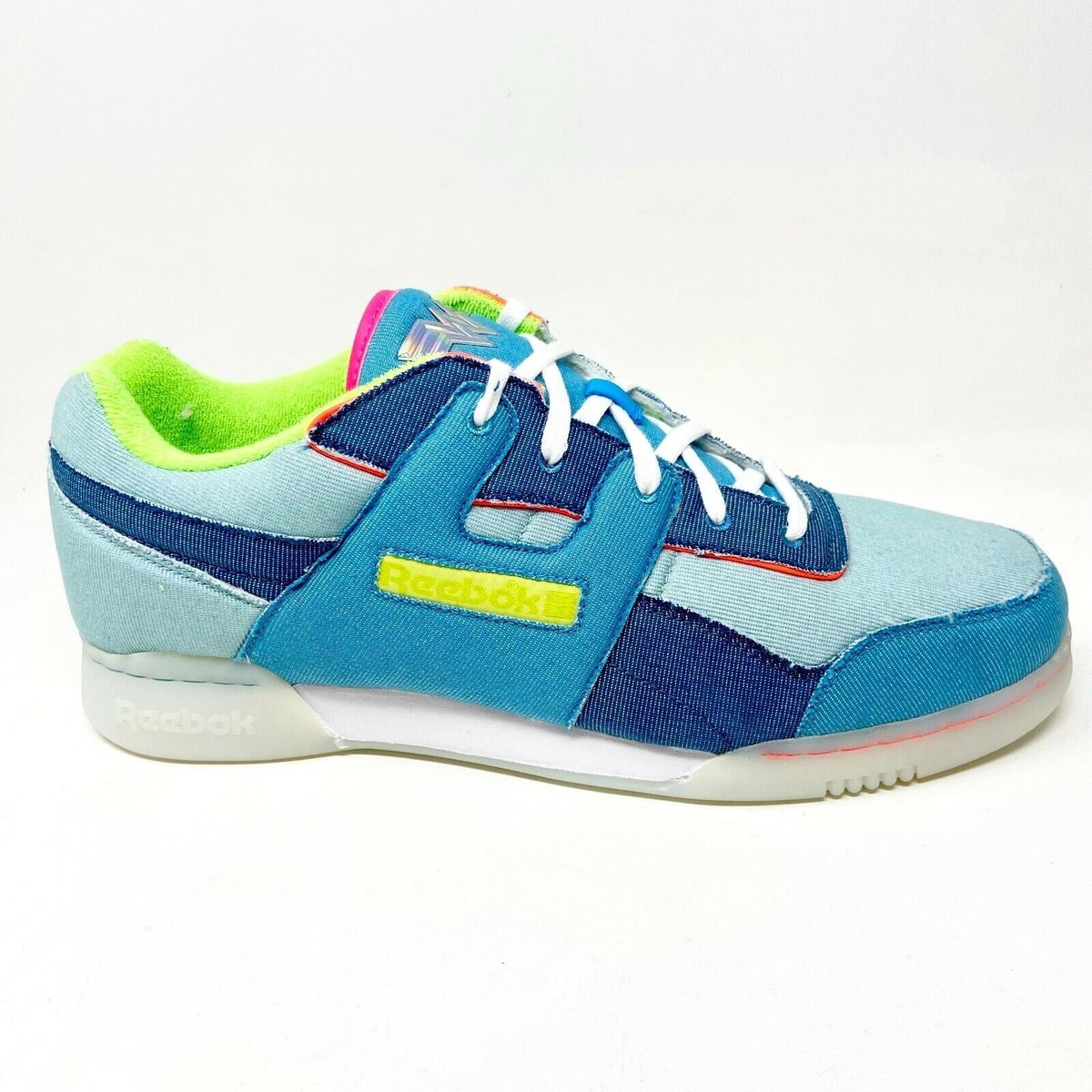 Reebok Workout Plus DC Wonder Woman Wild Blue Mens Size 14 Sneakers FW6230