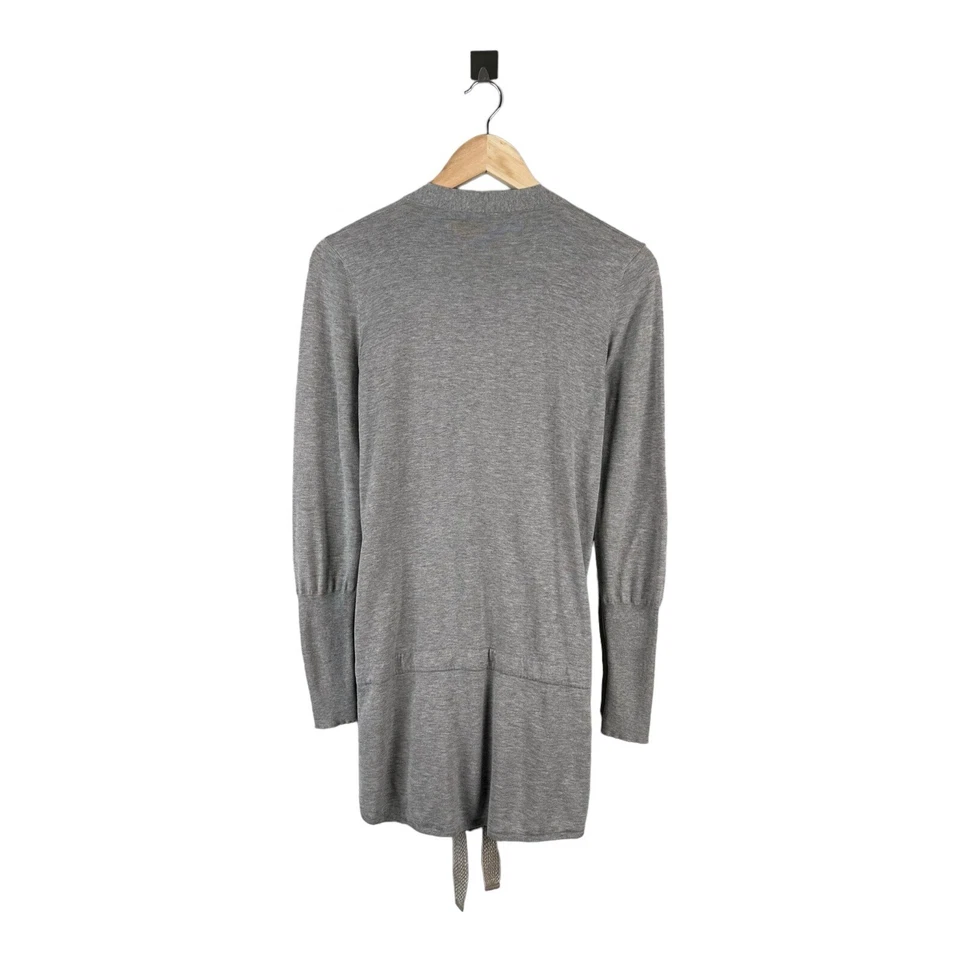 Suéter Cárdigan BRUNELLO CUCINELLI 100 % Algodón Para Mujer Gris Talla M Foto 3 de 4