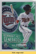 2017 Bowman Platinum Bowman's Next Generation Green 19/99 Nick Gordon READ 0x1