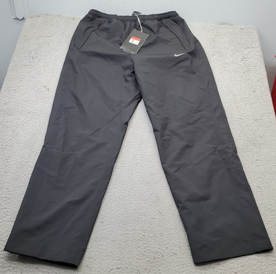 Nike Golf Storm-Fit Pants Mens L Black Performance Waterproof Packable Ankle Zip