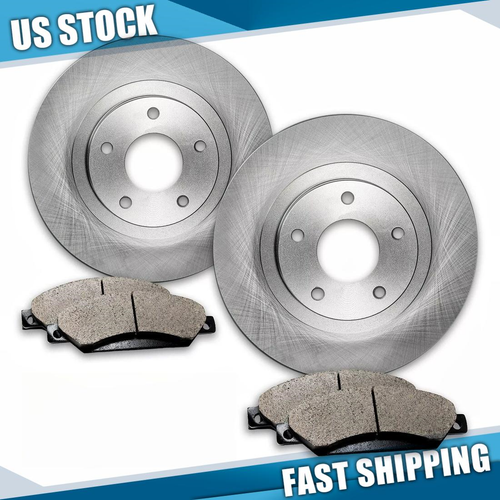 Rear Brake Rotors + Ceramic Pads For 2021 2022 2023 Ford F150