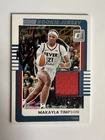 Makayla Timpson #6 2025 Panini Donruss Rookie Signed IP Auto Fever Jersey Patch