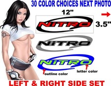 COMPATIBLE WITH NITRO  BOAT DECAL BOATS DECALS HULL SIDE  30 COLORS