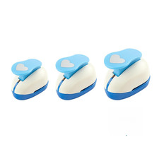 3/8+5/8+1 Heart Punch Heart Cutter Tool Valentine'S Day Handmade Paper Craft Lev