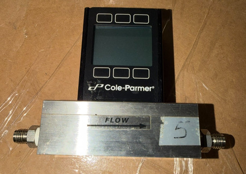 Working Cole-Parmer EW-32907-73 Gas Mass Flow Controller 0.5-50 LPM RS232