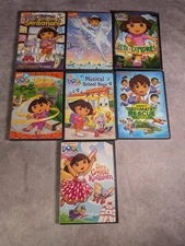 Nick Jr Lot Of Dora The Explorer Go Diego Go Kids Movies DVD 7 Total