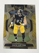 Jack Sawyer Rookie Card 2025 Panini Select #53 Pittsburgh Steelers. rookie card picture